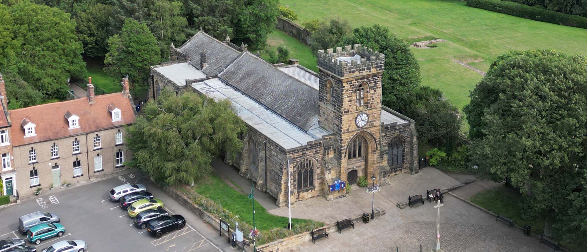 aerial view of Church Street, Guisborough