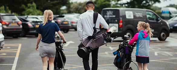 Parking at a golf club.  Make it easy for your members.
